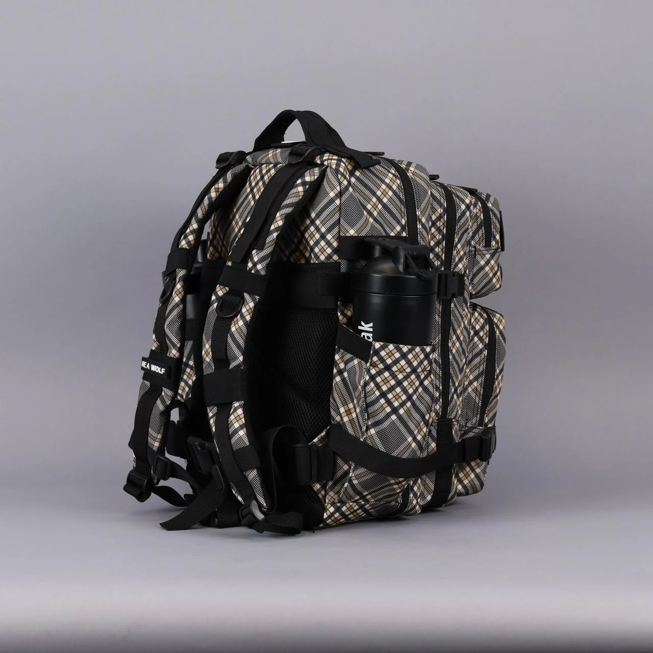 35L Backpack Black Tan Plaid 16 35L Backpack Black Tan Plaid - Image 16