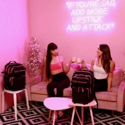 35L Backpack Black Neon Pink -Wolfpak 0A6A9525