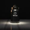 64oz Flask Black White Letters