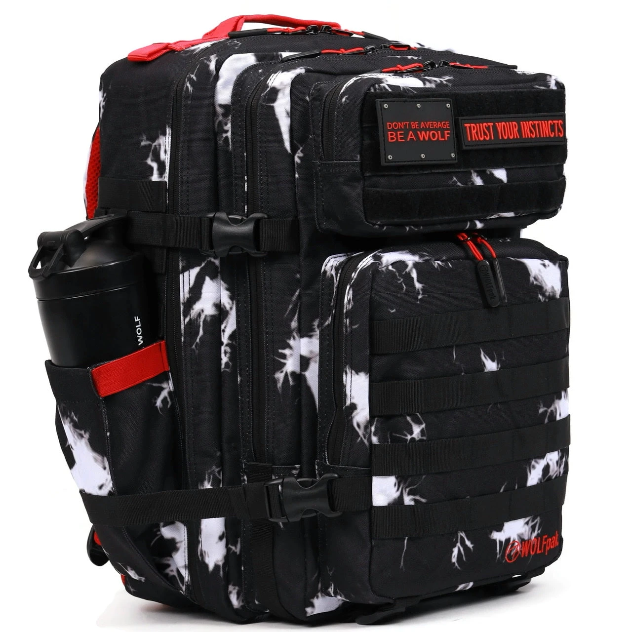 45L Backpack Black Lightning Immortal Red 2 45L Backpack Black Lightning Immortal Red - Image 2