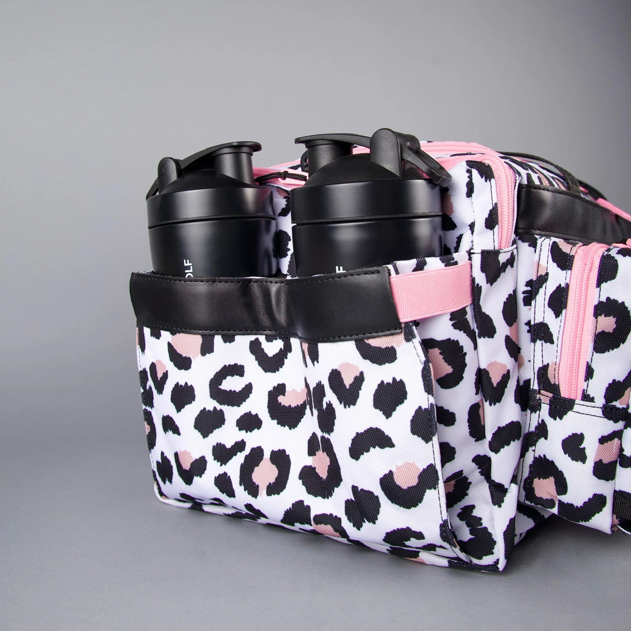 40L Ultimate Duffle Bag Leopard Pink Zip 16 40L Ultimate Duffle Bag Leopard Pink Zip - Image 16