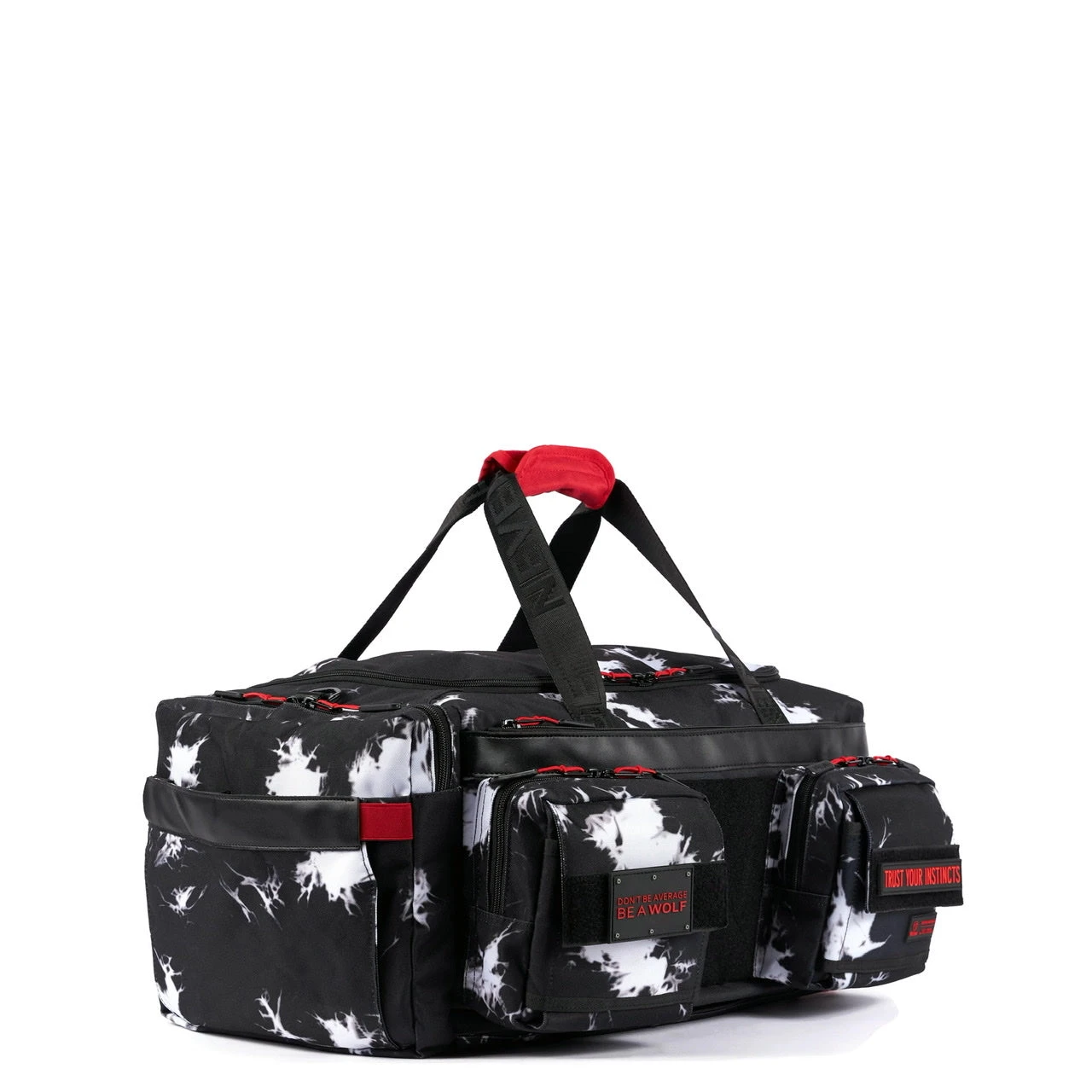 40L Ultimate Duffle Bag Black Lightning Immortal Red 1 40L Ultimate Duffle Bag Black Lightning Immortal Red