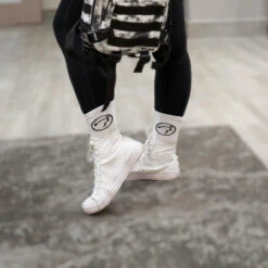 Arctic White Crew Socks -Wolfpak 438EFA07 6DC7 4ED4 8BFD 66A330BA2D1A