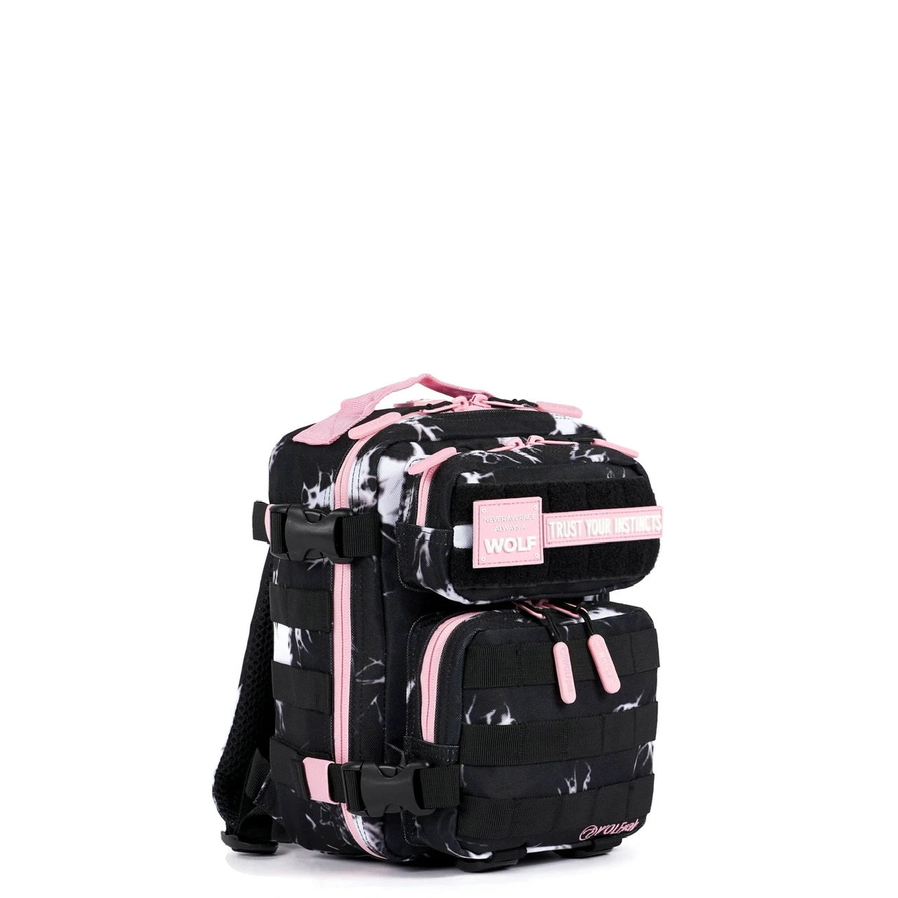 9L Backpack Mini Black Lightning Knockout Pink 1 9L Backpack Mini Black Lightning Knockout Pink