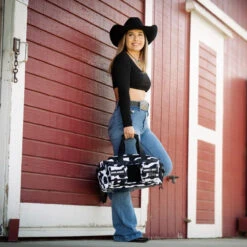 20L Mini Duffle Bag Black White Cow -Wolfpak 553B2EB2 2CB4 4815 9DFD 693713DC489F