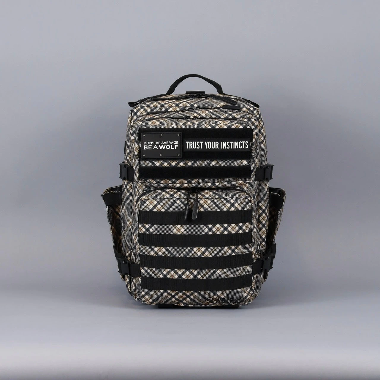 35L Backpack Black Tan Plaid 9 35L Backpack Black Tan Plaid - Image 9