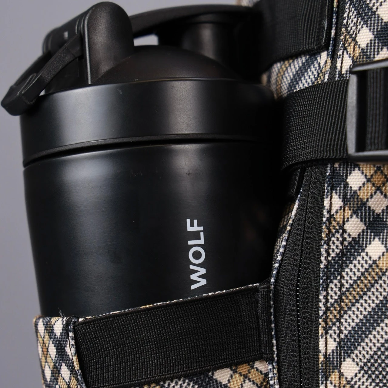 35L Backpack Black Tan Plaid 14 35L Backpack Black Tan Plaid - Image 14