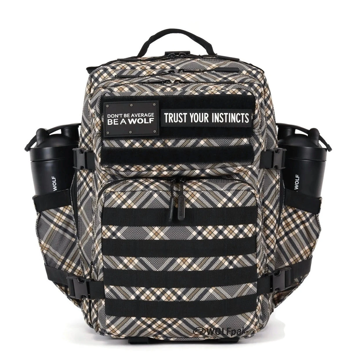 35L Backpack Black Tan Plaid 1 35L Backpack Black Tan Plaid