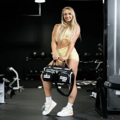 20L Mini Duffle Bag Black With White Accents -Wolfpak A7R05091 Enhanced NR