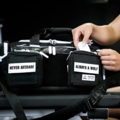 20L Mini Duffle Bag Black With White Accents -Wolfpak A7R05106 Enhanced NR