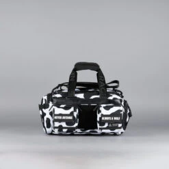 20L Mini Duffle Bag Black White Cow -Wolfpak B9F1D03F 284B 4349 B92C 9A439D892674