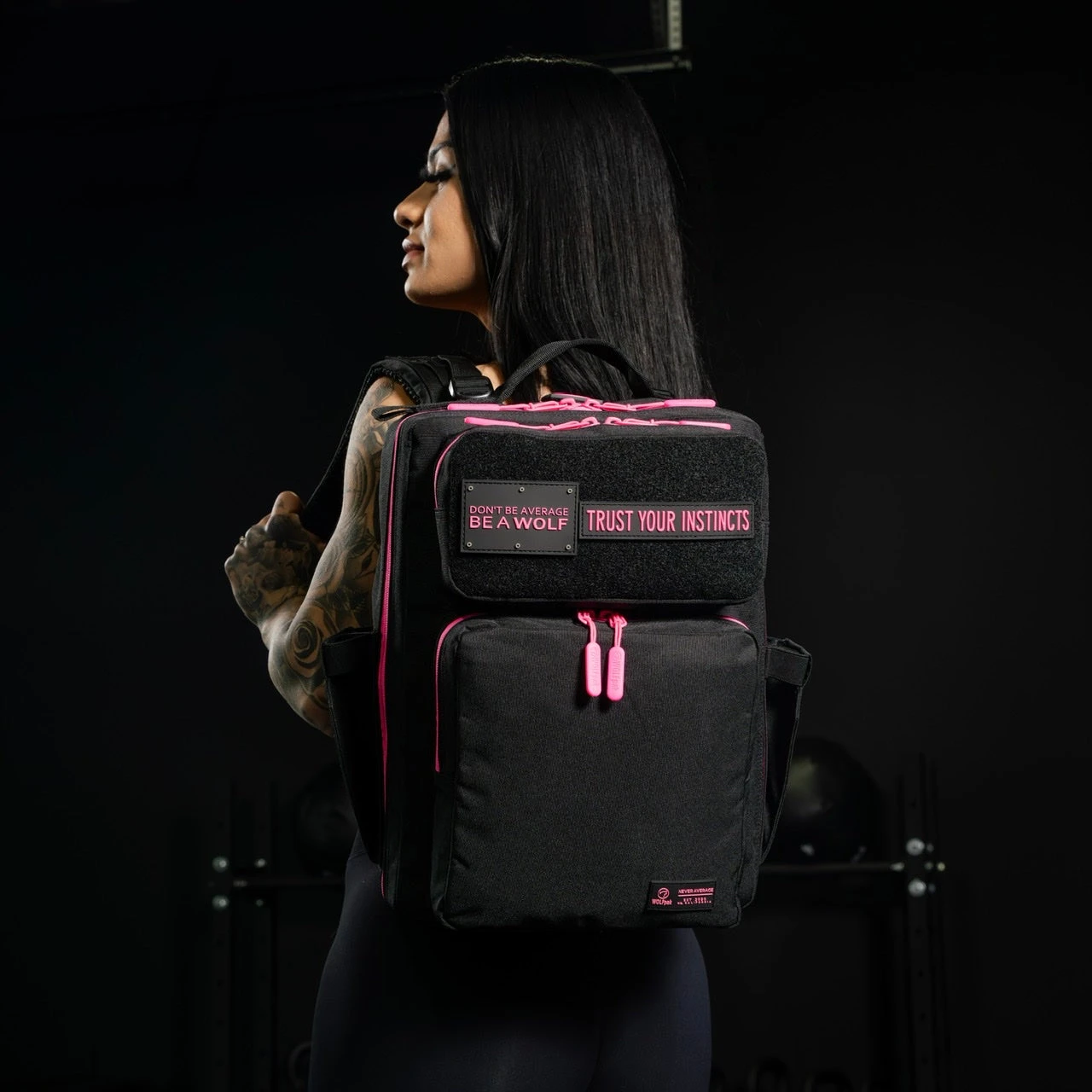 15L Backpack Black Neon Pink 7 15L Backpack Black Neon Pink - Image 7
