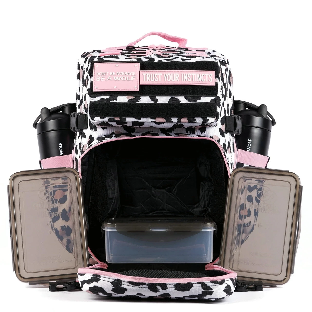 35L Leopard Pink Zip Meal Prep Management 4 35L Leopard Pink Zip Meal Prep Management - Image 4