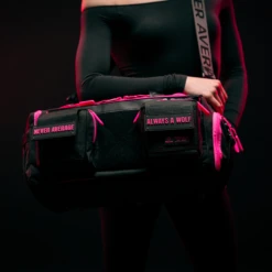 20L Mini Duffle Bag Black Neon Pink -Wolfpak Untitleddesign 10