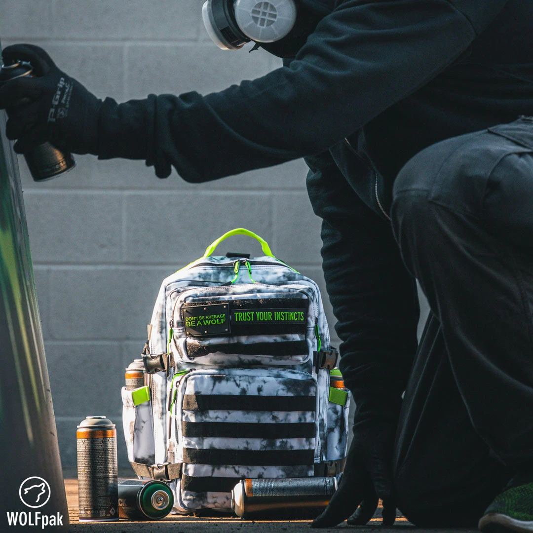 35L Backpack Timber Wolf Graffiti Green 5 35L Backpack Timber Wolf Graffiti Green - Image 5