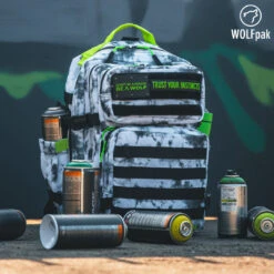 35L Backpack Timber Wolf Graffiti Green 23 35L Backpack Timber Wolf Graffiti Green -Wolfpak graffiti green3 1 1