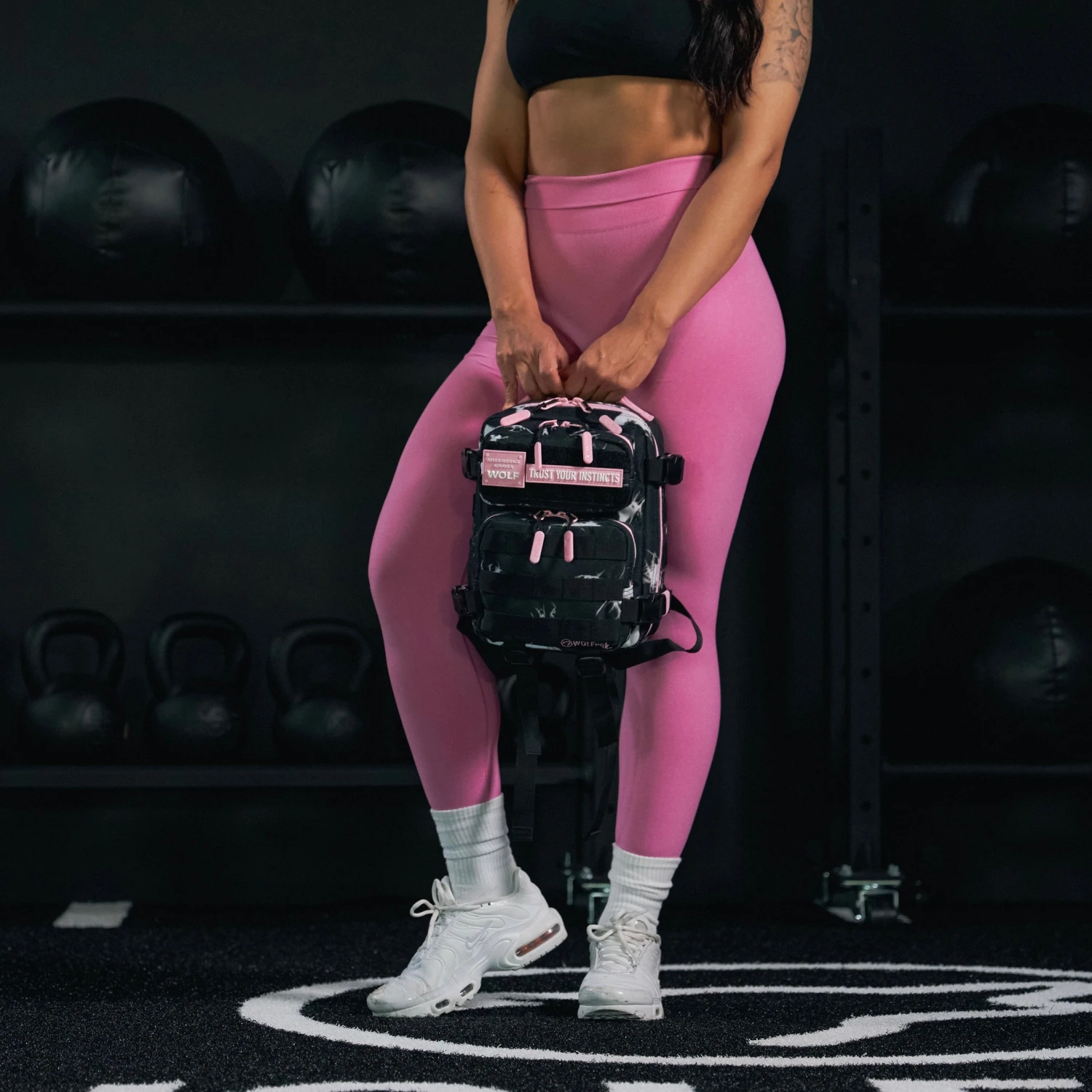 9L Backpack Mini Black Lightning Knockout Pink 4 9L Backpack Mini Black Lightning Knockout Pink - Image 4